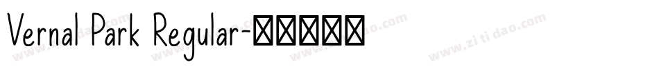 Vernal Park Regular字体转换